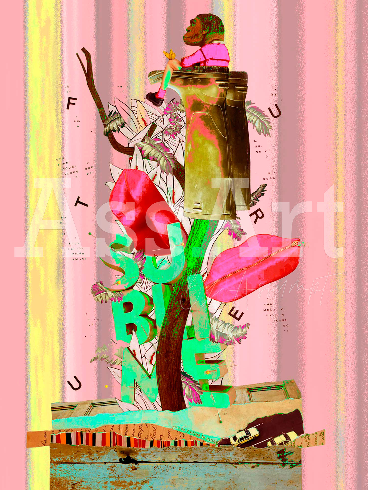 Sublime future - Rayas rosas